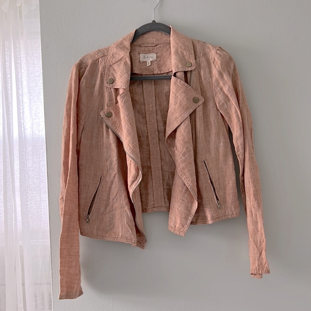Lou & Grey cropped linen jacket